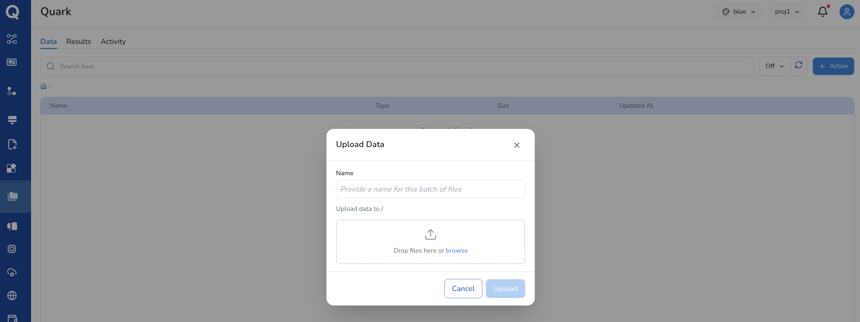 Upload Data