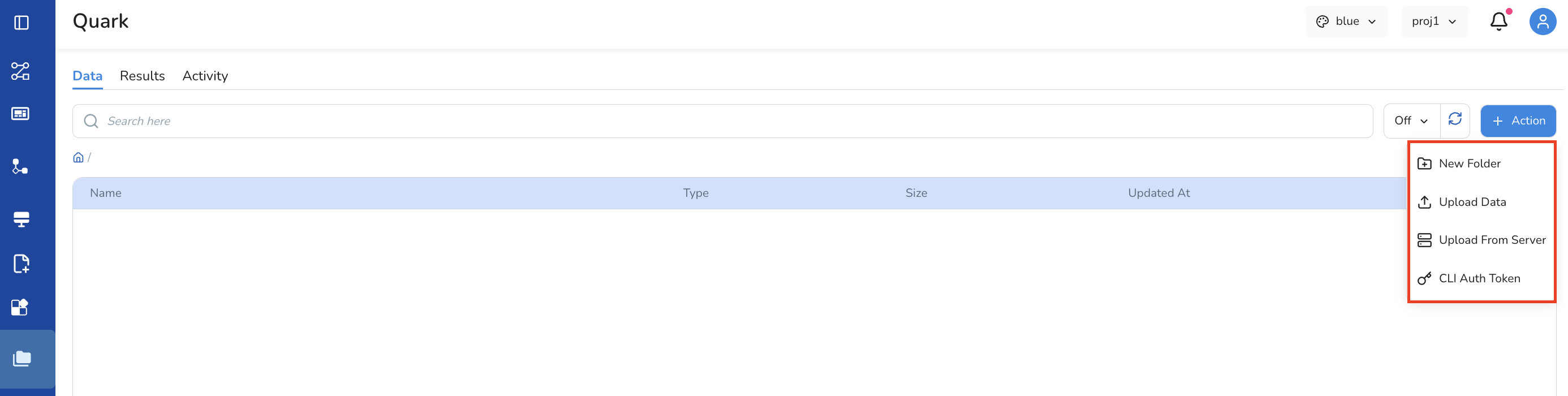 Upload Data