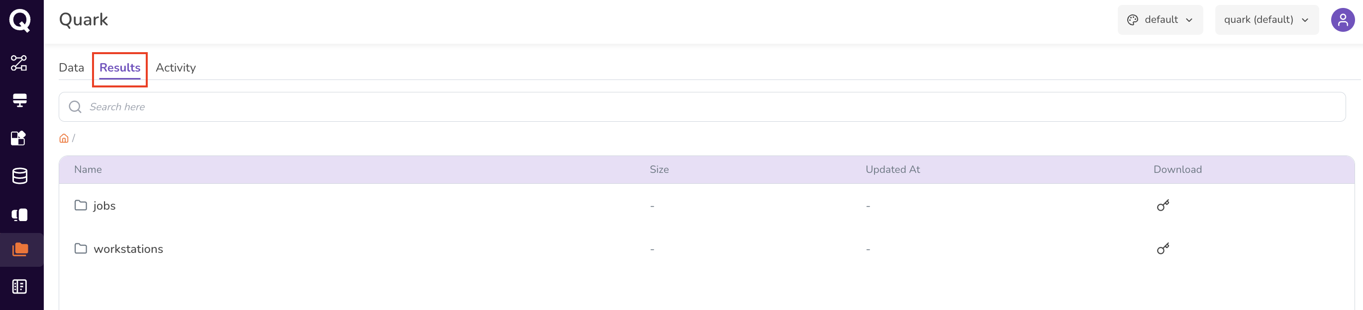 My Files Results