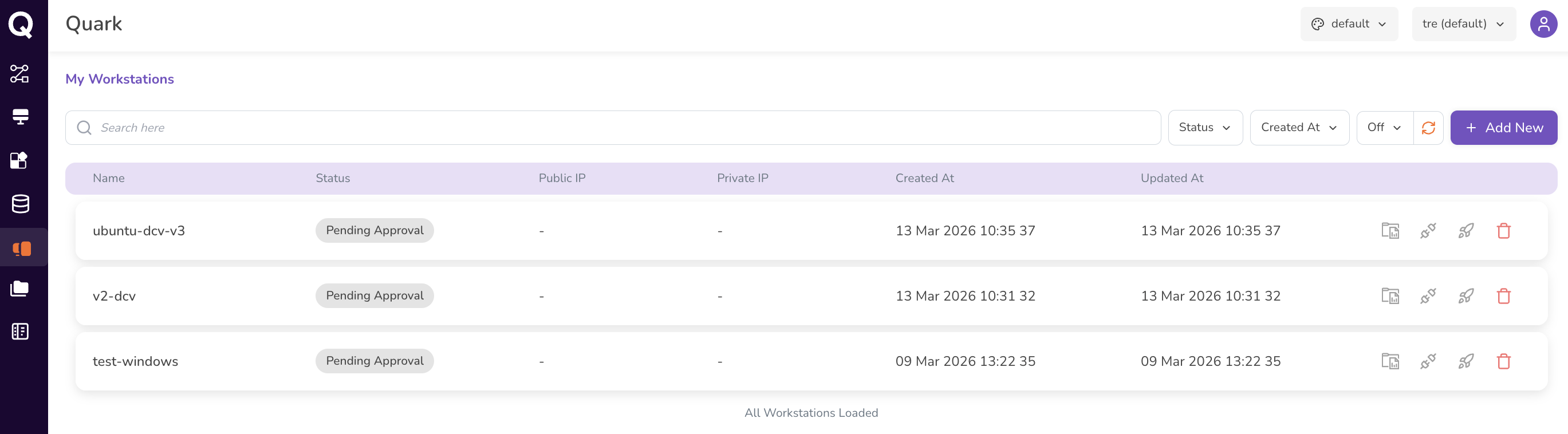 WS Landing page